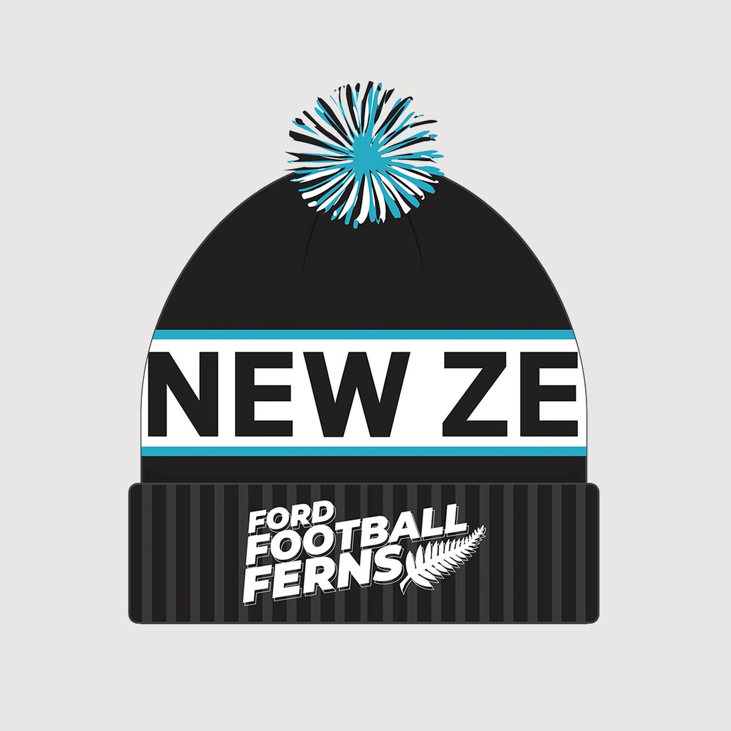Football Ferns Beanie