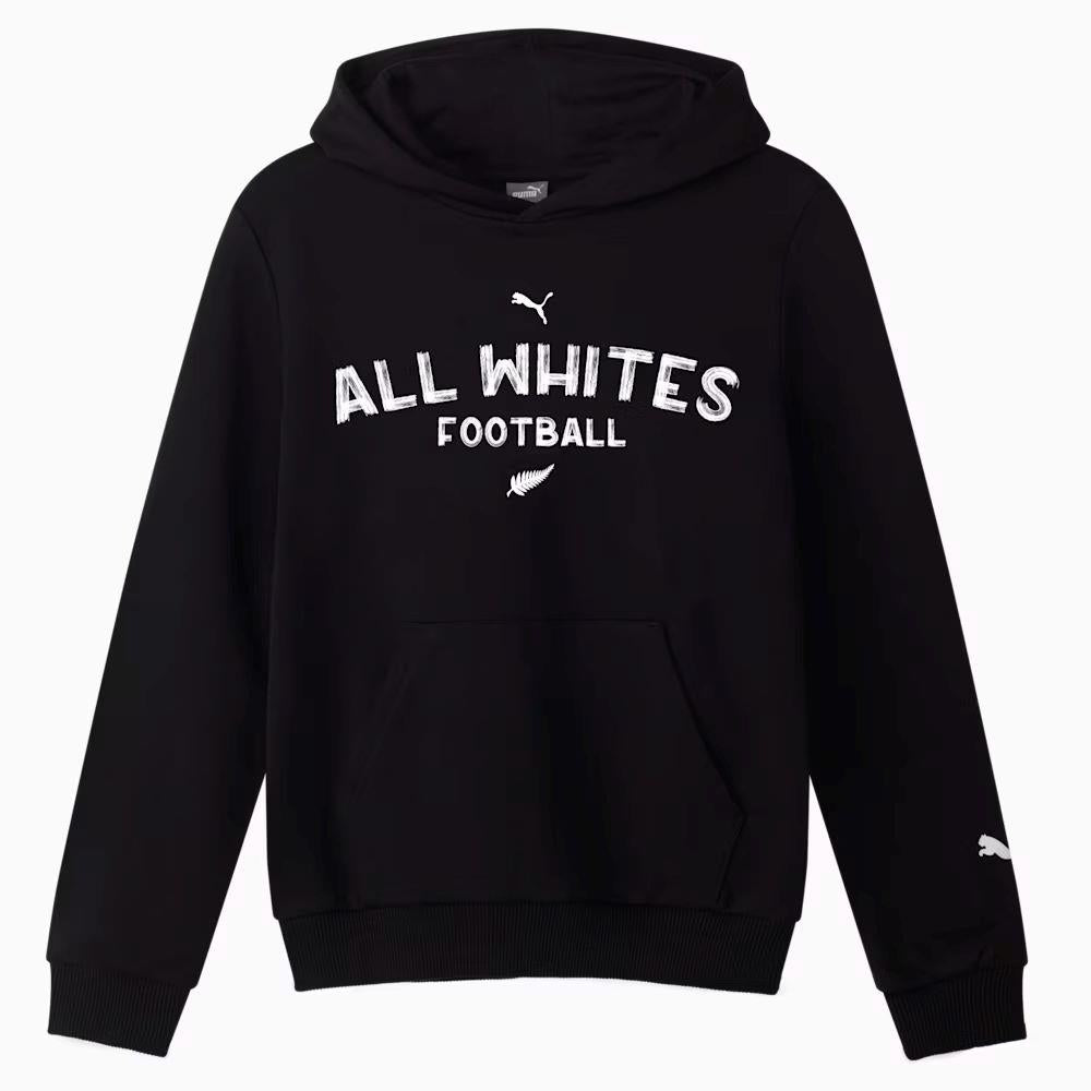 NZF All Whites Football Youth Casual Hoodie