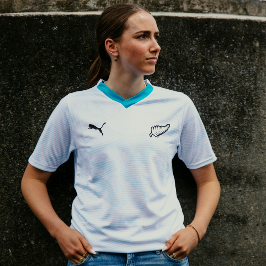PUMA New Zealand Youth 2024-25 Stadium White Jersey