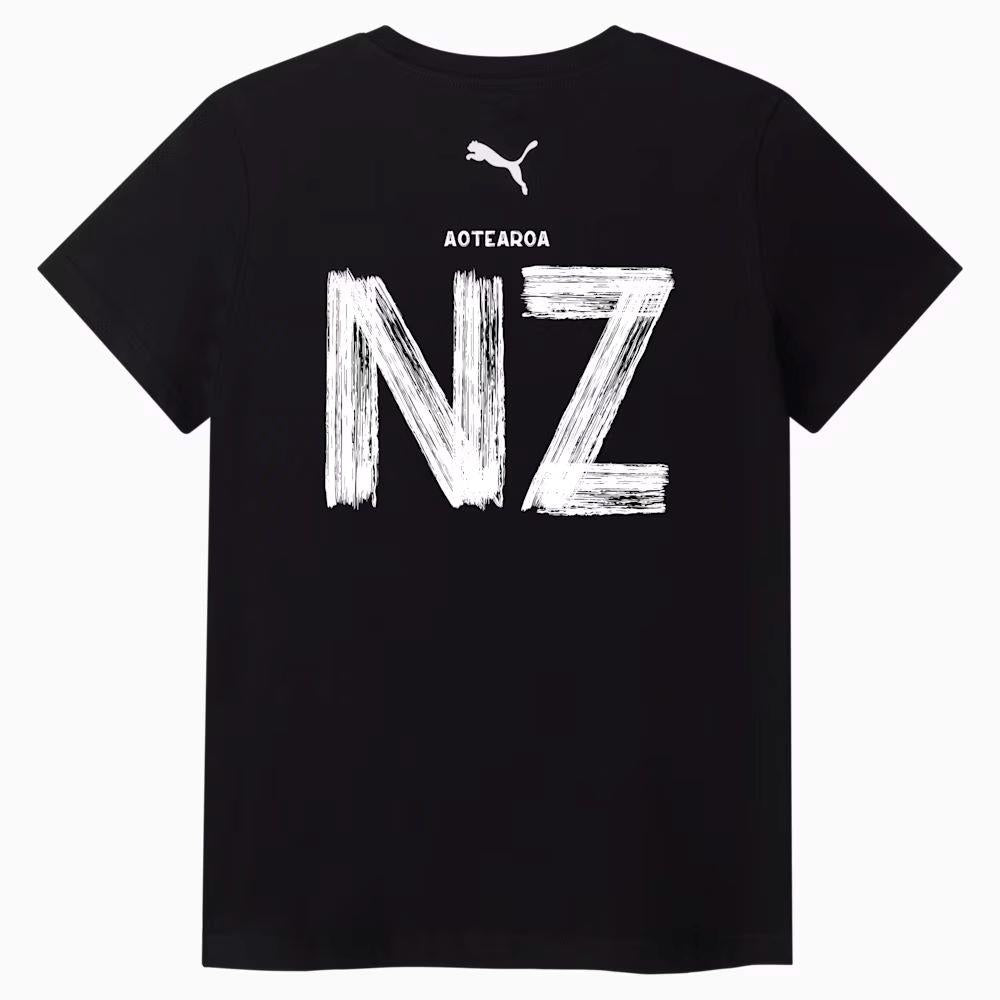 NZF All Whites Football Youth Casual Tee