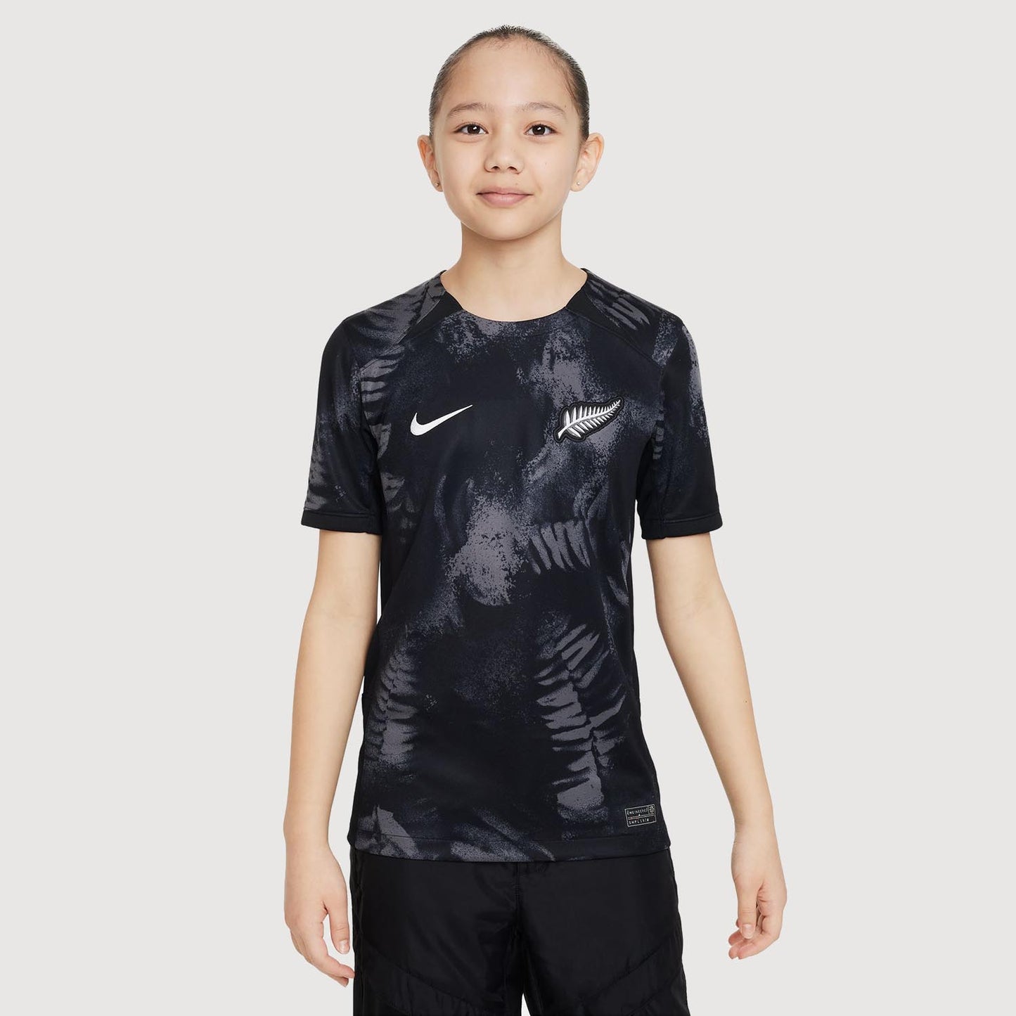 New Zealand Youth 2023 Stadium Black Jersey