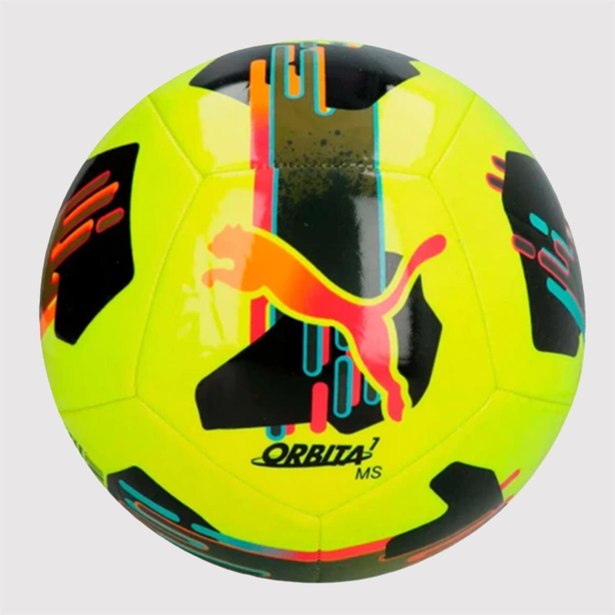 PUMA Orbita 7 MS Football (Lemon/Multicoloured)